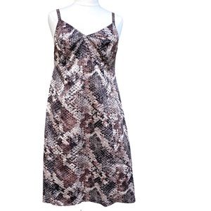 TORRID dress snakeskin print ombre spaghetti strap slip plus size NEW sheath 1X